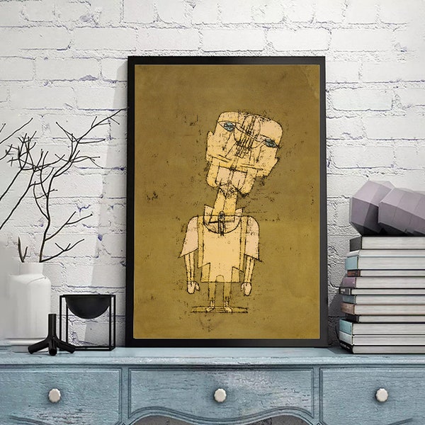 Gespenst eines GeniesPaul Klee,Home office, Abstract Art poster,Surrealist Print,Vintage Giclee Print,canvas Wall Art,Custom sizes available