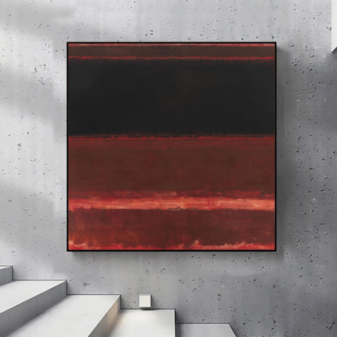 Four Days In Red Rothko Four-darks-in-red-mark Rothko,rothko Art Poster,home Office Decor ...