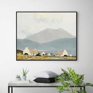 Killary Bay, Connemara, 1924-25-Paul henry,Realism,Post-Impressionist art,canvas Wall Art poster,Ireland landscape,Custom sizes available