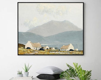 Killary Bay, Connemara, 1924-25-Paul henry,Realism,Post-Impressionist art,canvas Wall Art poster,Ireland landscape,Custom sizes available