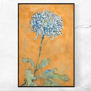 chrysanthemum-Piet Mondrian,Giclee Print,Bauhaus wall art,Expressionism Art,Home Office Decor,Wall Art,Custom size available