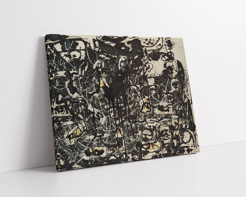 Yellow IslandsJackson Pollock Office DecorFine art Etsy Portugal