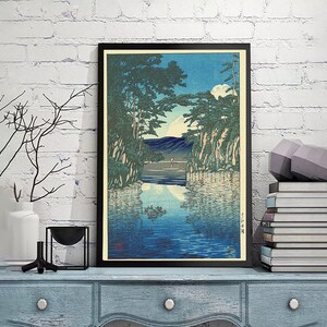 Scenery Of Japan-Lake Towada-Kawase Hasui,Homedecor,Kawase Hasui Print,Japanese Print ,Ukiyo-e Poster,Wall Art poster,Custom sizes available