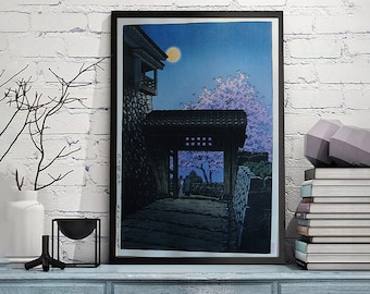 Kawase Hasui-004_cr-Kawase Hasui,Home office decor,Kawase Hasui Print,Japanese Print ,Ukiyo-e Poster,Wall Art poster,Custom sizes available