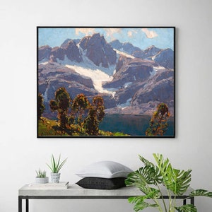 High Sierra-Edgar Alwin Payne,art prints,home office decor,Giclee wall art,American Western landscape prints,custom size available