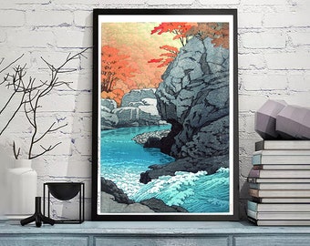 Kawase Hasui-037-Kawase Hasui,Home office decor,Kawase Hasui Print,Japanese Print ,Ukiyo-e Poster,Wall Art poster,Custom sizes available