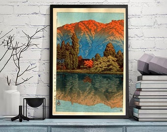 Kawase Hasui,01(216)-Kawase Hasui,Home office decor,Kawase Hasui Print,Japanese Print ,Ukiyo-e Poster,Wall Art poster,Custom sizes available