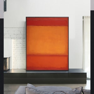 Red,Orange,OrangeOn Red-Mark Rothko,Rothko art Poster,home office decor,Modern Wall Decor,Abstract Minimalism Painting,custom size available