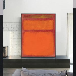 Untitled Orange, Red and Yellow-Mark Rothko,Rothko art Poster,homedecor,Modern Wall Decor,Abstract Minimalism Painting,custom size available