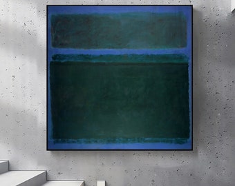 exhibition re-introduces-Mark Rothko,Rothko art Poster,office decor,Modern Wall Decor,Abstract Minimalism Painting,custom size available