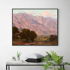 Hills at Altadena-Edgar Alwin Payne,art prints,home office decor,Giclee wall art,American Western landscape prints,custom size available