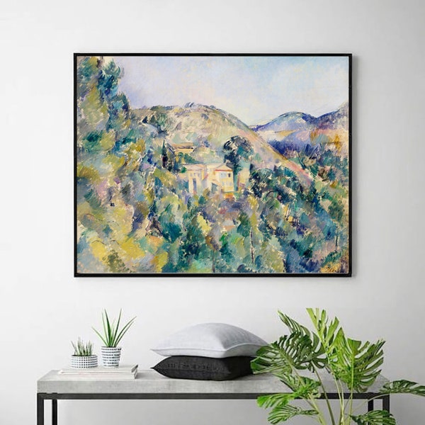 the Domaine Saint-Paul Cezanne,Home Office Decor,Fine art Poster,canvas art,Wall decor art poster,Giclee Print,Custom sizes available