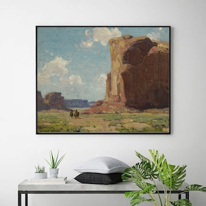 Canyon de Chelly -Edgar Alwin Payne,art prints,home office decor,Giclee wall art,American Western landscape prints,custom size available