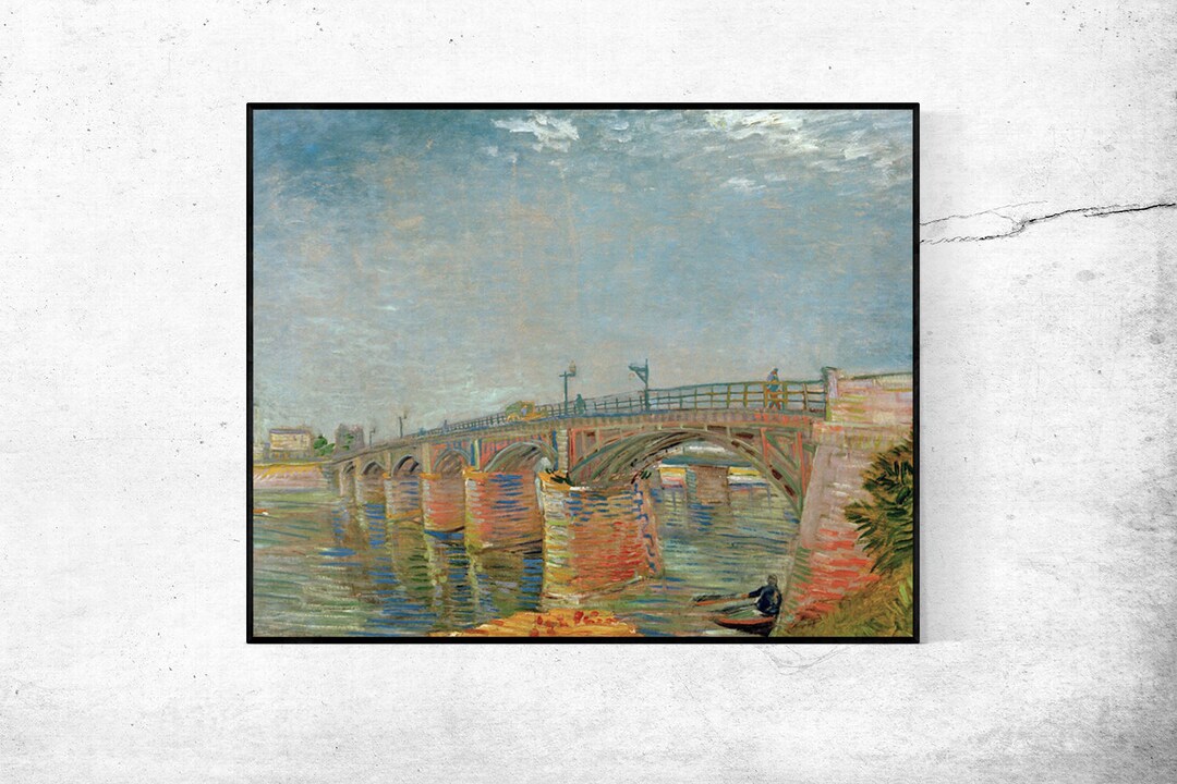 The Seine Bridge at Asnieres-vincent Van Gogh,home Decor,realism,post ...