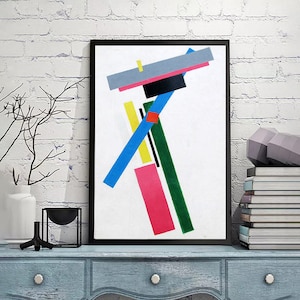 suprematista-Kazimir Malevich,Home office decor,Suprametism,Gift Idea,Abstract Modern Posters,canvas Wall Art poster,Custom sizes available