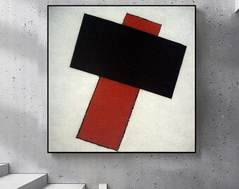 マレーヴィチ「ブラックサークル」展ポスター：シュプレマティズム