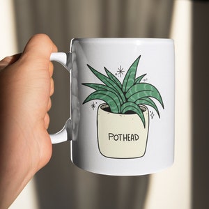 Pothead Coffee Mug – Perfect Gift For Plant Lovers, Gardeners, And Nature Enthusiasts – 11oz Ceramic Mug