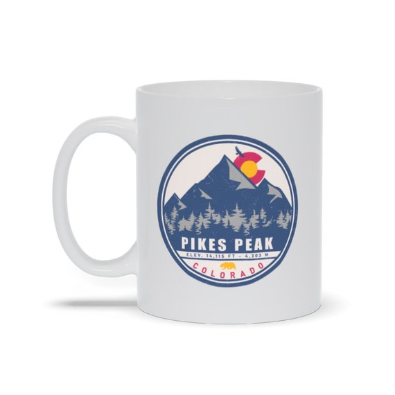 Pikes Peak Summit View Mug - Colorado Mountain Majesty Coffee Cup