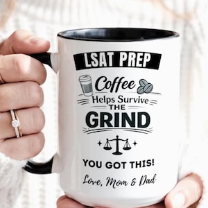 LSAT Prep Mug, Future Lawyer Coffee Gift, Law Student Exam Motivation