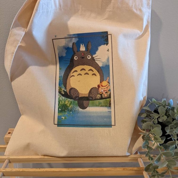 My Neighbor Totoro Studio Ghibli Kawaii 100% Organic Cotton Tote Bag
