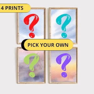 Your Own Set CUSTOM Set of 4 Scotland Painting Scottish Landscape Waretcolor Extra Large Prints Scotland Fine Art Pick Your 4 Prints