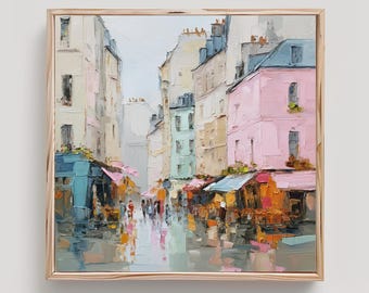 Paris Street Art France Print From an Original Impasto Oil Painting