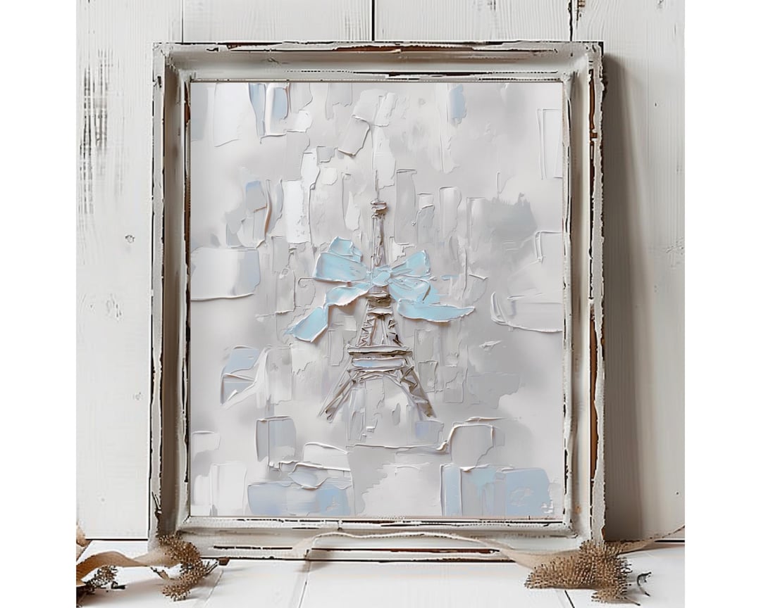 Eiffel Tower Painting Paris Print From an Original Impasto Oil Painting ...