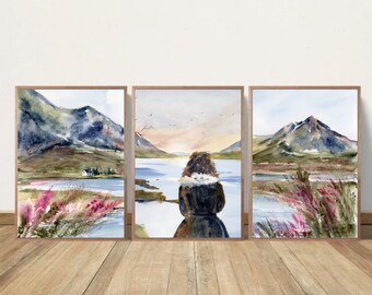 Outlander Gifts Scotland Set of 3 Prints