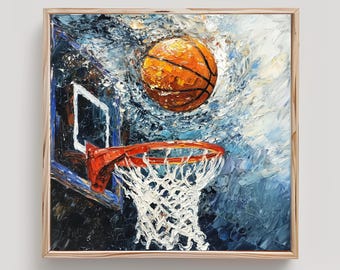 Basketball Print From an Original Impasto Oil Painting