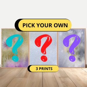 Your Own Set CUSTOM Set of 3 Scotland Painting Scottish Landscape Waretcolor Extra Large Prints Scotland Fine Art Pick Your 3 Prints