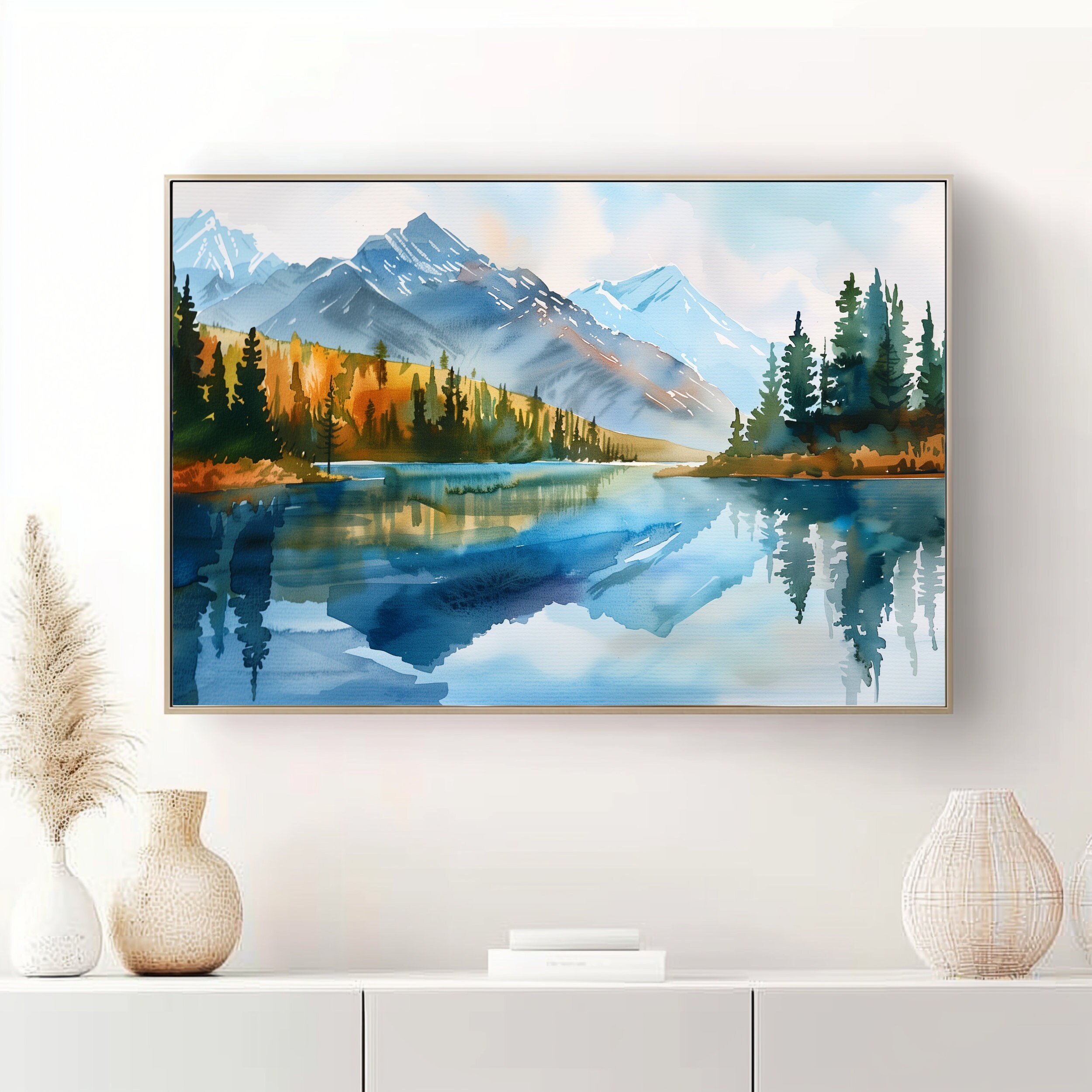 Bear Lake Watercolor Print: Colorado Rocky Mountain Landscape Art - Etsy