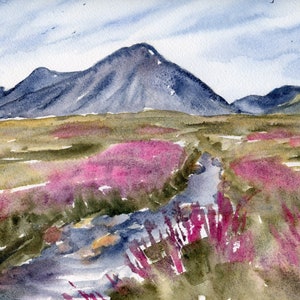 Scotland Art Large Print Isle of Skye Art PrintHeather Scottish Landscape