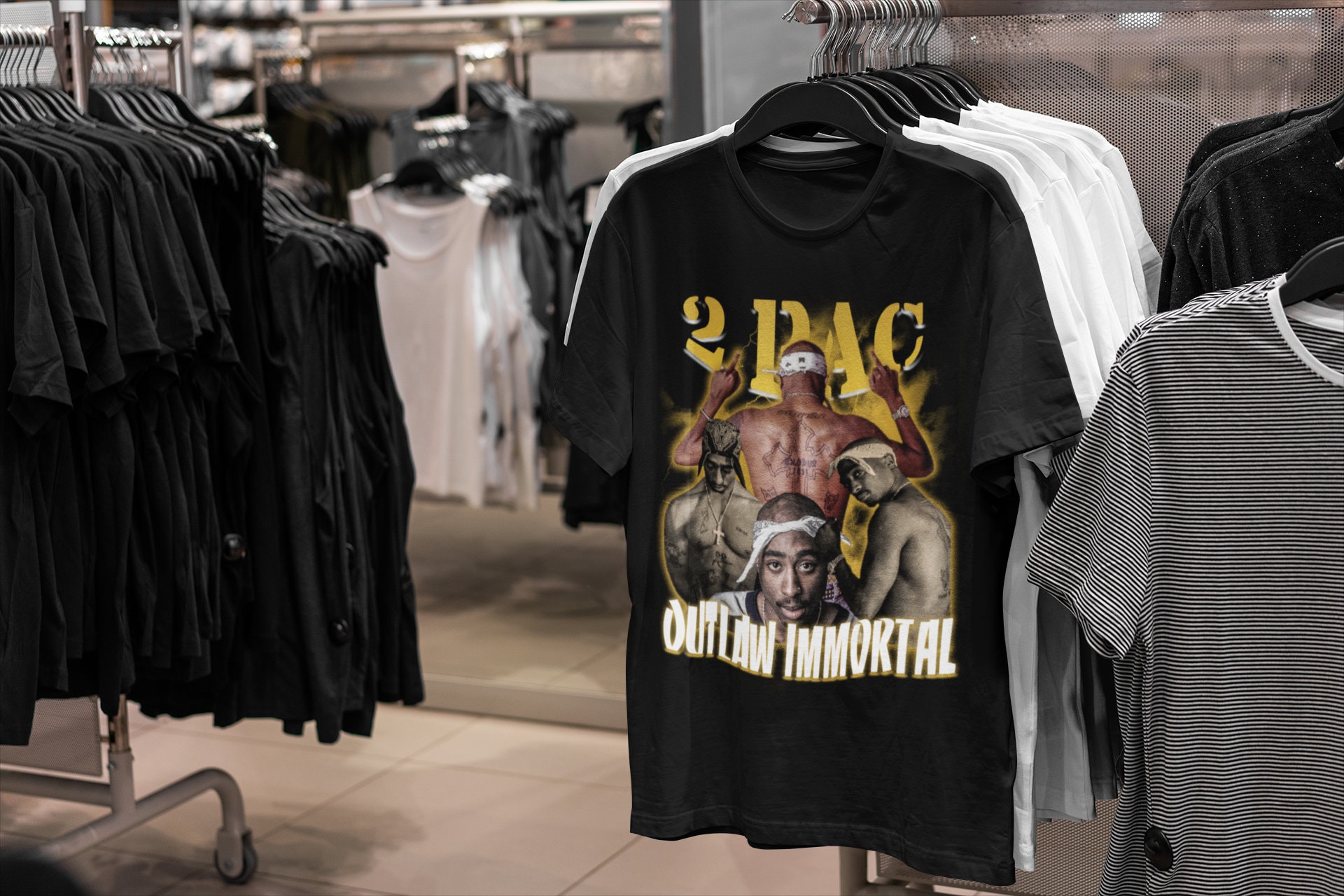 2 Pac Tee Tupac Shakur Shirt 90s Rap Clothing sold by Subtext Valentina, SKU 25105567