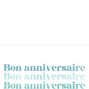 French Happy Birthday Printable Cards. Bon Anniversaire. Set - Etsy