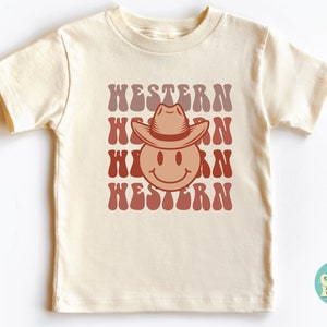 Western Toddler Shirt, Country Kids Shirt, Lover Farmer Shirt, Southern Shirt, Cowgirl Shirt, Western Kids Shirt, Cowboy Smiley Hat Shirt