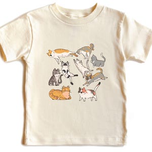 Toddler T-shirt - Cute Afternoon Cats Kids Retro TShirt - Toddler & Youth Tee - Cat Kids Shirt - Animal Lover Shirt -  Kid Pet Owner Gift
