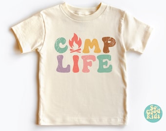 Camp Life Shirt, Boho Camp Shirt, Camp Life Colorful Shirt, Camping Shirt, Colorful Kids Shirt, Adventure Shirt, Camp Lover Toddler Shirt