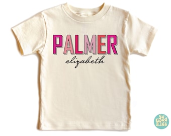 Personalized Name Toddler Shirt, Trendy Toddler Shirt, Kids Name Shirt Birthday T-Shirt, Custom Kids Name Shirt, Shirt for Toddler Girl,