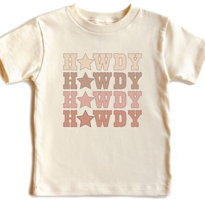 Howdy Baby Shirt, Toddler Shirt, Cowboy Kids Shirt, Western Shirt, Lover Farmer Shirt, Southern Shirt, Country Kids Shirt