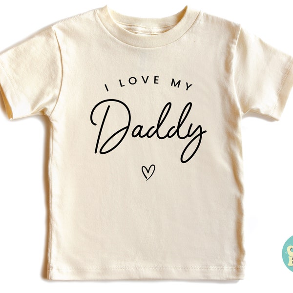 I Love My Daddy Shirt, Father's Day Retro Kids Shirt, I Love My Dad Shirt, Toddler Shirt, Dad Kids Shirt, Dad Baby Shirt, Daddy Heart Shirt
