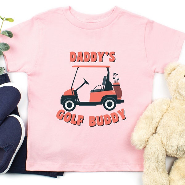 Dad’s Little Golf Player Shirt, Daddy's Golf Buddy Shirt, Toddler Shirt, Father Son Golfing Kids Shirt, Boho Natural Kids & Youth Shirts