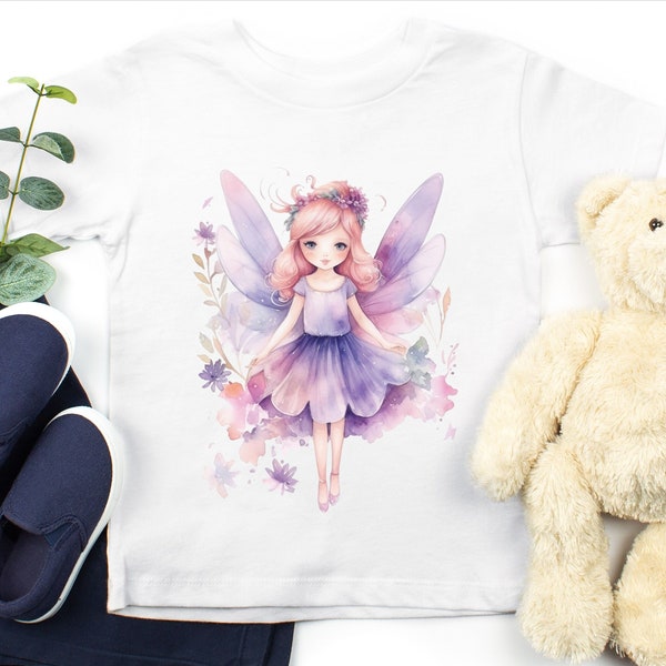 Girls Fairy T Shirt ,  Fairy Princess Shirt, Purple Fairy Birthday Girl Shirt, Magical Kids Shirt, Pink Baby Dream Shirt, Newborn Gift Shirt