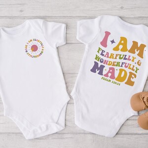 Religious Shirts for Kids ,Love and Grace Shirt,Toddler Faith Tee, I am Fearfully and Wonderfully Made Toddler T Shirt, Jesus Kids Shirt