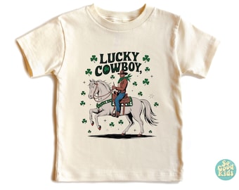 Chemise de cow-boy porte-bonheur, ma première chemise de rodéo, sweat-shirt pour tout-petit, chemise anniversaire western pour enfants, chemise Saint-Patrick