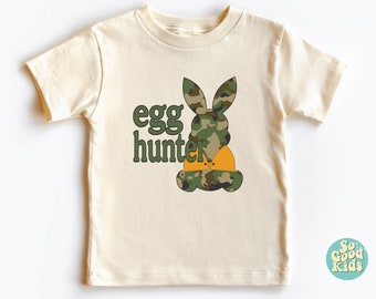 Egg Hunter Camo Easter Shirt, Toddler Shirt, Easter Day Shirt, Camo Easter Bunny Shirt, Happy Easter Shirt, Easter Egg Hunt Kids Shirt
