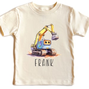 Personalized Construction Shirt, Color Truck Kids Shirt, Dump Truck Shirt, Custom Toddler Shirt, Boys Shirt, Construction Kids Shirt