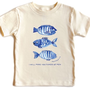 Christian Shirts For Kids, Bible Verse Shirt For Kids, Kids Fishing Shirt, Jesus Follower Shirt, Christ Shirt , Gift for Christian