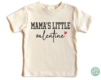 Mama's Little Valentine Shirt, Loved Mama's Little Shirt, Valentines Day Shirt Toddler Girl, Mom Lover Kids Shirt, Heart Kids Shirt