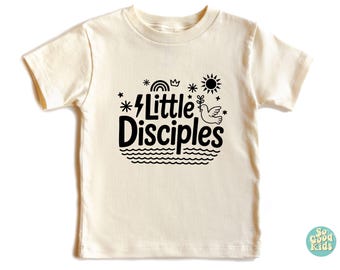 Little Disciple Shirt, Christian Tshirt, Religious Shirt, Jesus Shirt, God Lover Shirt, Sunday School Kids Shirt