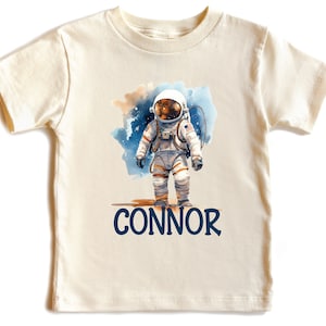 Custom Name Astronaut Shirt, Astronaut Kids Shirt, Personalized Shirt, Astronaut Boys Shirt, Astronaut Tshirt, Kids Space Shirt, Toddler Tee